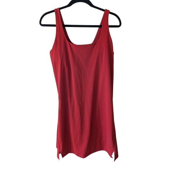 Old Navy Athletic Dress Powersoft Tennis Red Pink Size Large Petite - Picture 1 of 6